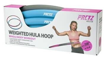 Koło hula hop hoop z obciążeniem PRCTZ 100cm 1,2 kg niebieskie