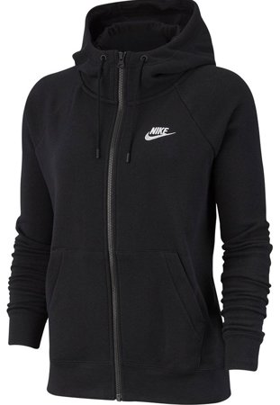 Bluza damska Nike Essentials Hoodie FZ FLC czarna BV4122 010