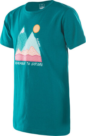 Dziecięca koszulka z krótkim rękawem dla dziewczynki Elbrus Lonela TG zielona rozmiar 164
